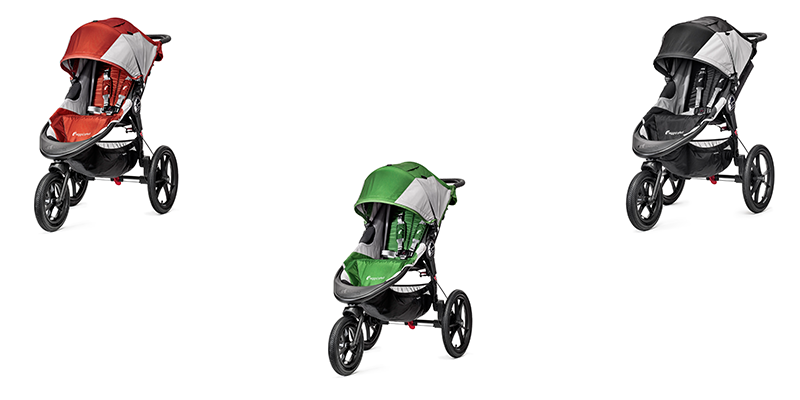 baby jogger SUMMIT™ X3 Single 2014 in Orange/Gray, Green/Gray und Black/Gray