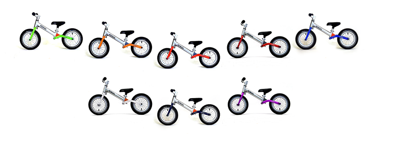 LIKEaBIKE Jumper Kinderlaufrad von Kokua Like a Bike 2014 in hellgrün, orange, rot, koralle und blau